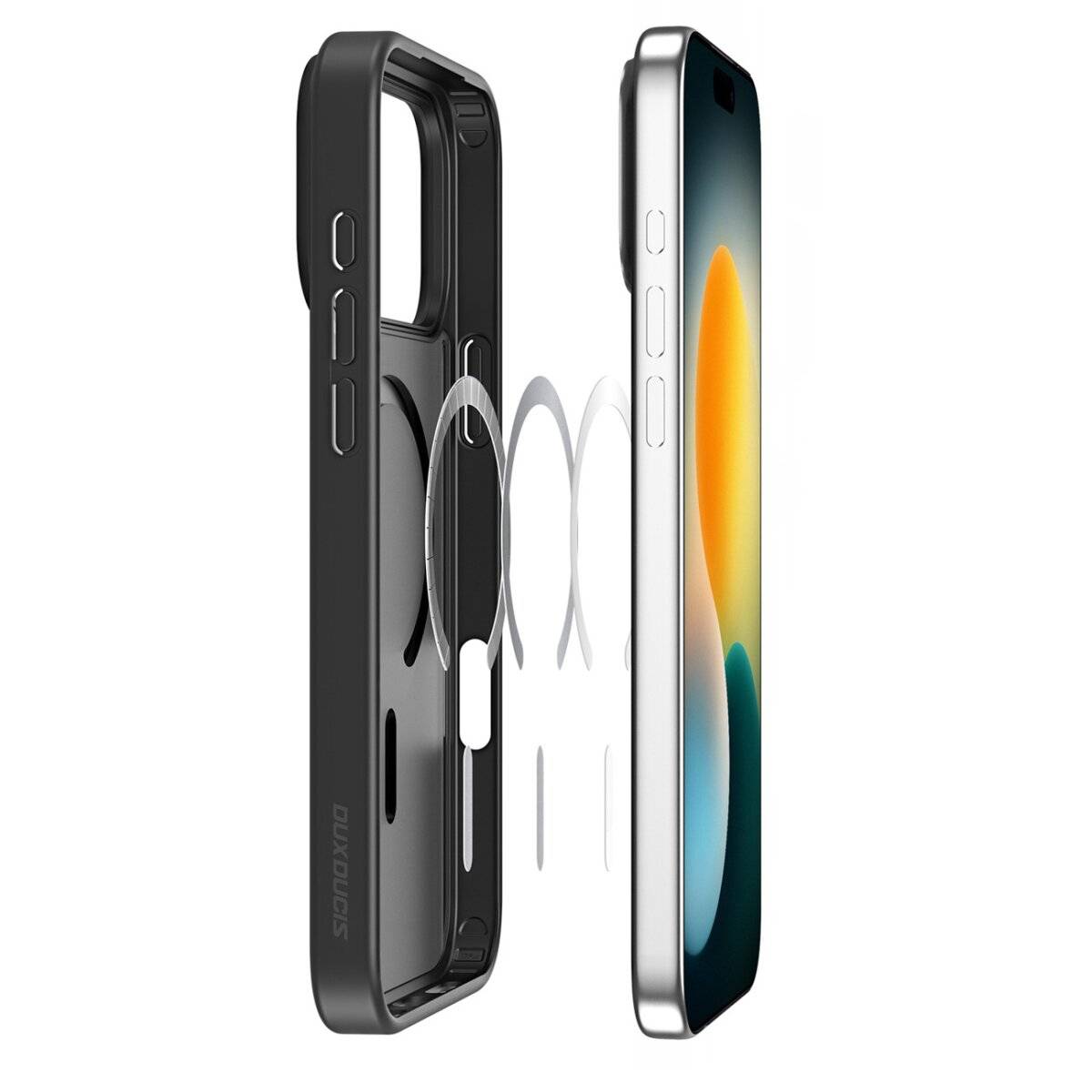 Dux Ducis Yind iPhone 17 Pro Max Hülle kompatibel mit Magnetring - schwarz Handyhülle-2