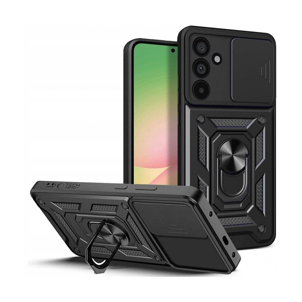 Tech-Protect CamShield Pro Hülle für Samsung Galaxy A37 5G - schwarz Handyhülle-0