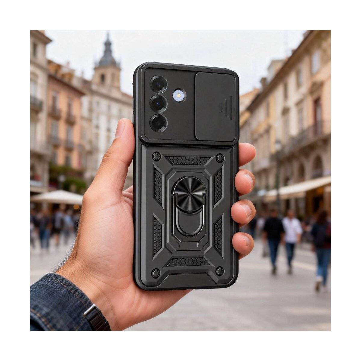 Tech-Protect CamShield Pro Hülle für Samsung Galaxy A37 5G - schwarz Handyhülle-3