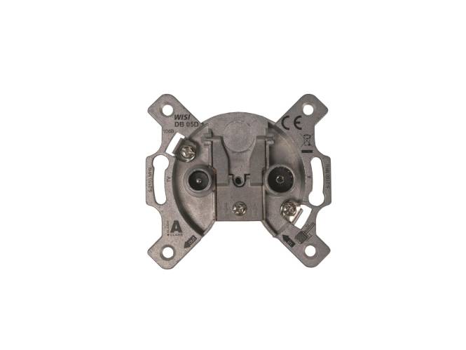 Wisi Universal Antennendose Durch- DB05D gangsdose 10dB 2-Loch 5...2150MHz 76862 Install.Baumaterial-0
