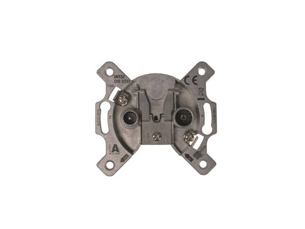 Wisi Universal Antennendose Durch- DB05D gangsdose 10dB 2-Loch 5...2150MHz 76862 Install.Baumaterial