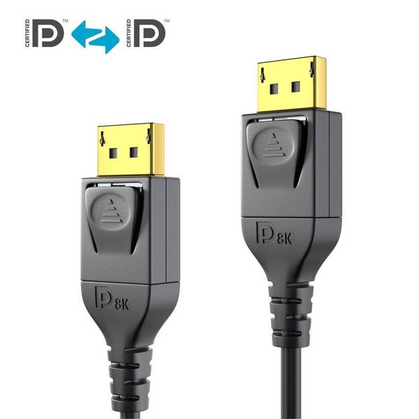 Zertifiziertes 8K DisplayPort-Kabel - 1.50m, schwarz