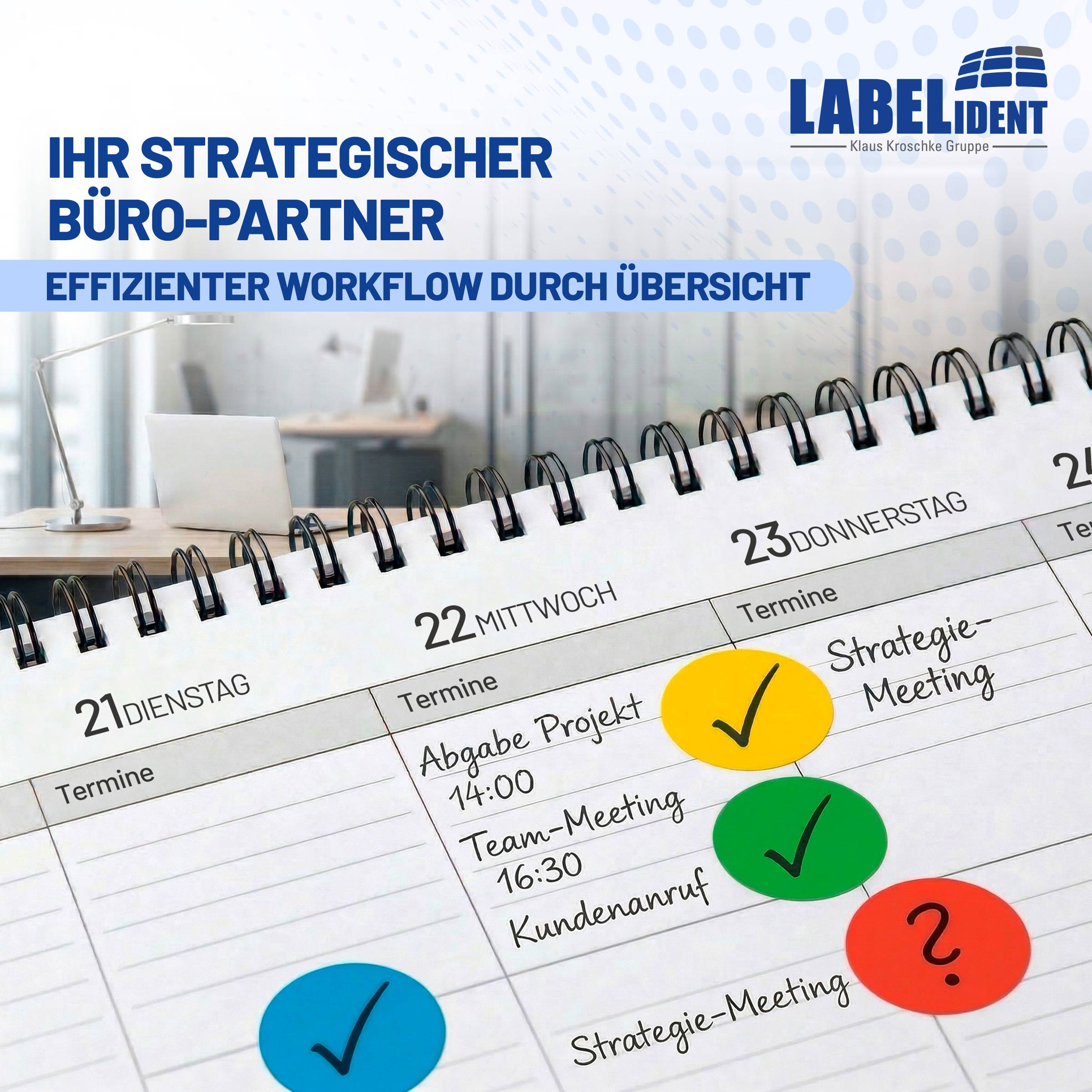 Labelident Klebepunkte grün, Ø 12,5 mm, Papier, 1,57 Zoll, 1.000 Stück-2