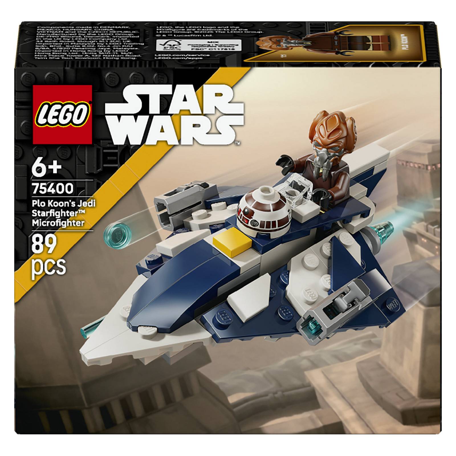 LEGO - 75400 Star Wars Plo Koons Jedi Starfighter Microfighter-0