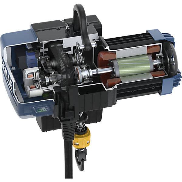Elektrokettenzug DC-ComA II mit Handfahrwerk Tragfähigkeit 1000 kg. TAKKT Industrial & Packaging GmbH 87379249-1