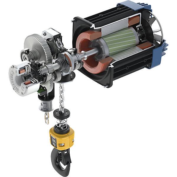 Elektrokettenzug DC-ComA II mit Handfahrwerk Tragfähigkeit 1000 kg. TAKKT Industrial & Packaging GmbH 87379249-2