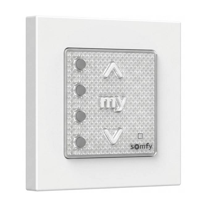 SOMFY 1871345 Smoove 4 Mode IN io II - 4-Kanal-Funkwandsender inkl. Rahmen, Pur-0