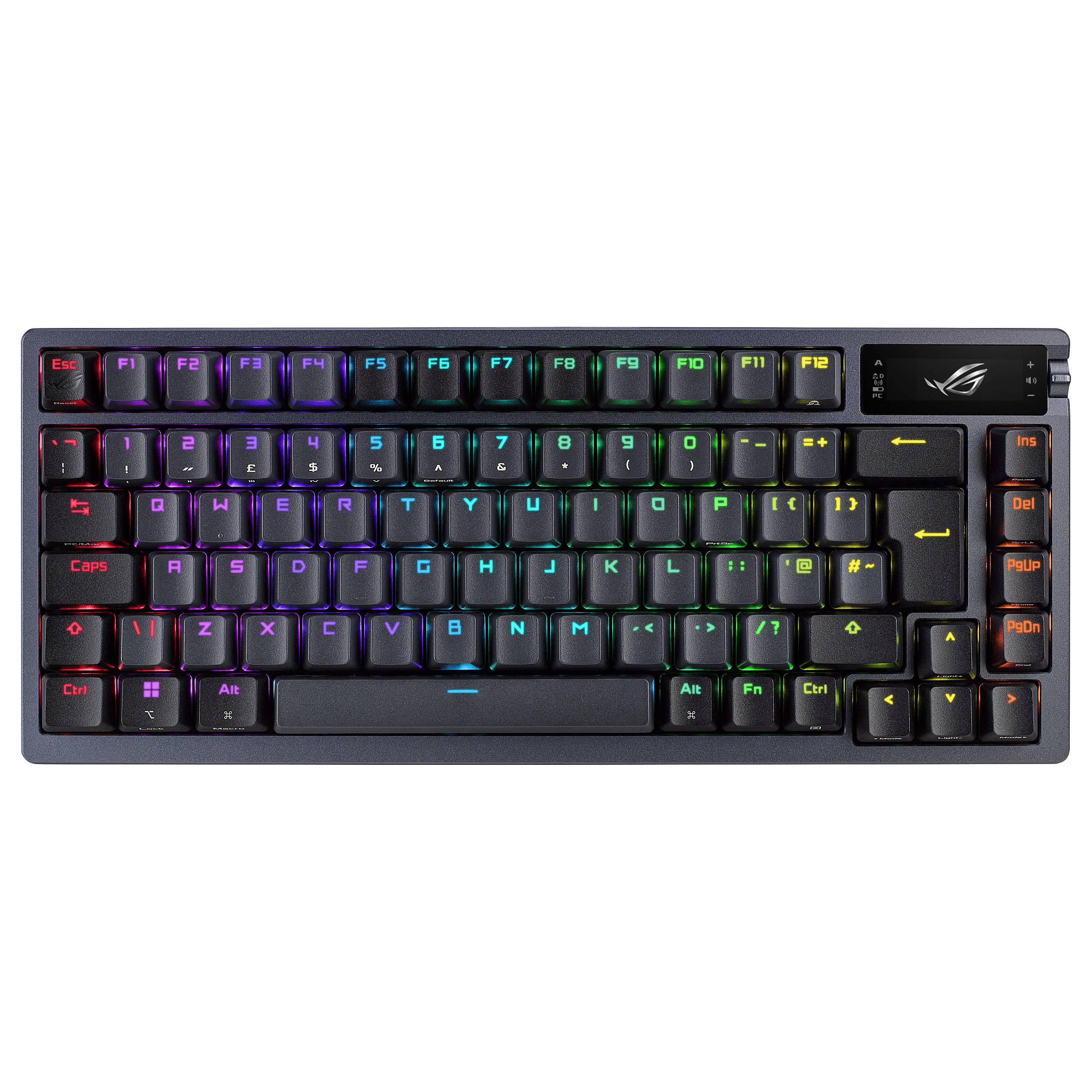 ASUS M701 ROG AZOTH/NXRD/FR, Verkabelt & Kabellos, USB + RF Wireless + Bluetooth, Mechanischer Switc-0