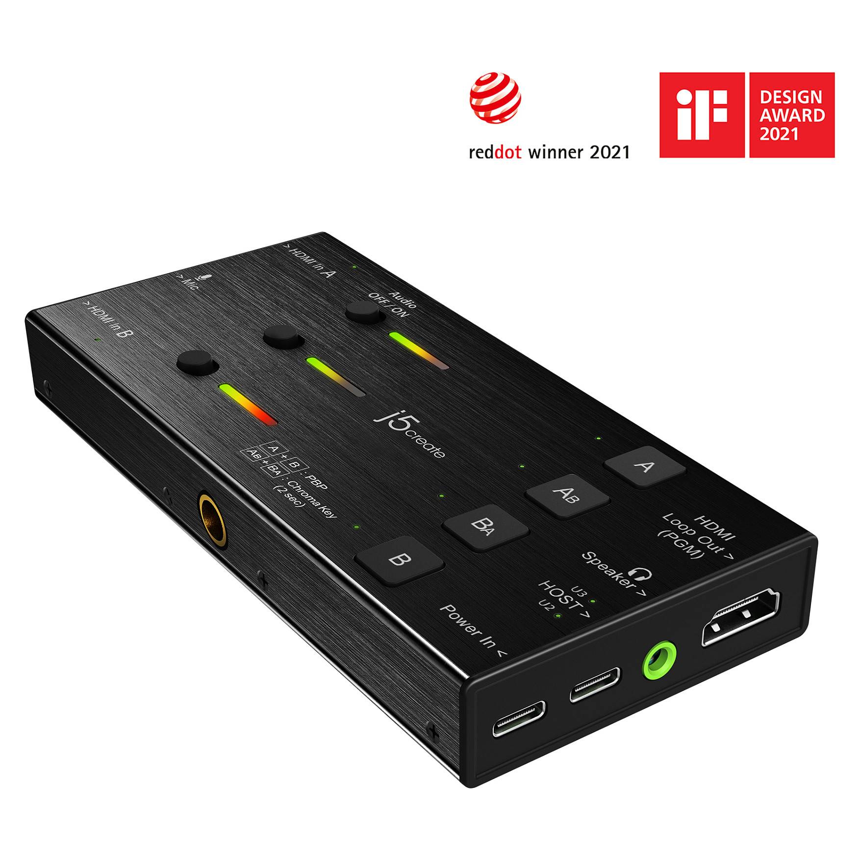 j5create JVA06 video capturing device Audio & Video-0