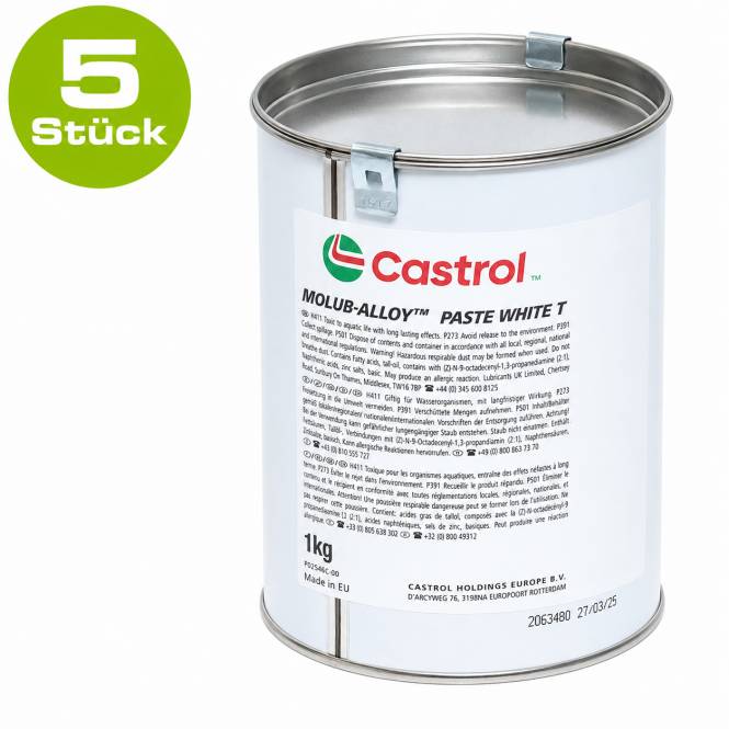 Castrol 1 Kg Blechdose 5 Stück (Molub-Alloy Paste White T)-0