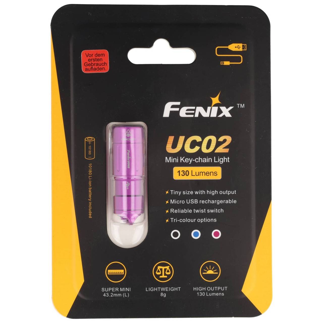 Fenix UC02 LED Schlüsselbundleuchte - Lila-0