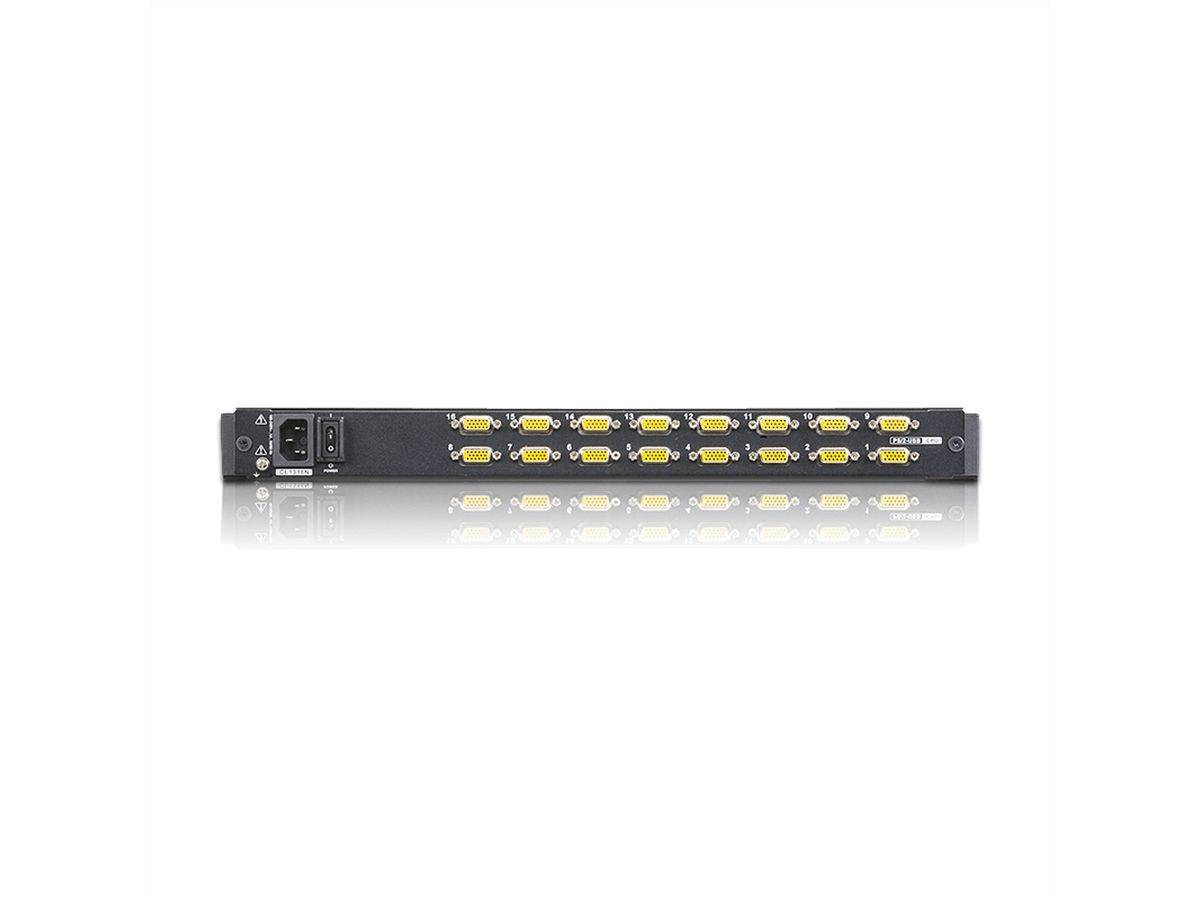 Aten CL1316N KVM-Switch, 48cm TFT, VGA, PS/2-USB, 16 Port, ES-Layout-0