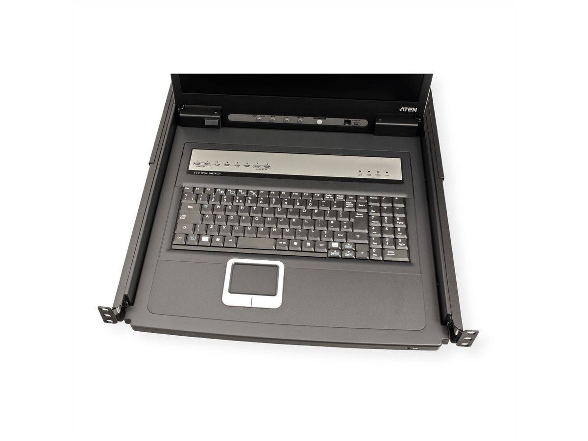 Aten CL1308N KVM-Switch, 48cm TFT, VGA, PS/2-USB, 8 Port, IT-Layout-4