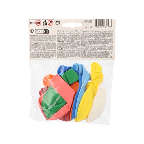 PAPSTAR 8 Luftballons Ø 32 cm farbig sortiert Luftballons farbig sortiert --2