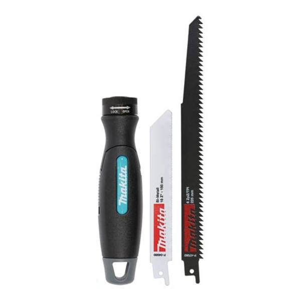 MAKITA P-84866 - Multitool Handgriff inkl. Reciprosägeblätter (1/4" Sechskantaufnahme | 2 Sägeblätter)