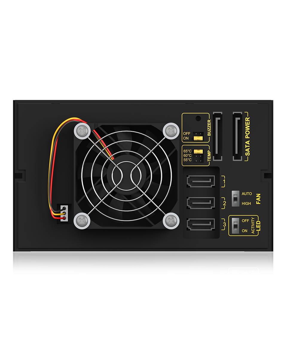 IB-573SSK-12G, Backplane, 3x 3,5" SAS/SATA (I/II/III) HDD in 2x 5,25" Einschübe, Hot Swap-3