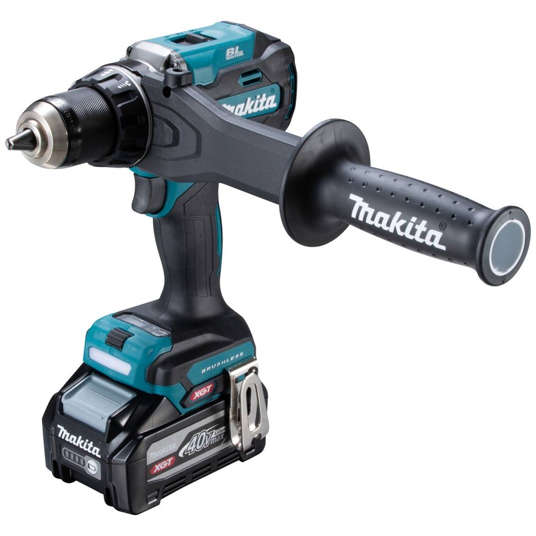 Makita Akku-Bohrschrauber 40V max 4,0 Ah 2 Akkus + LG im MAKPAC DF003GU201 Install.Baumaterial-0