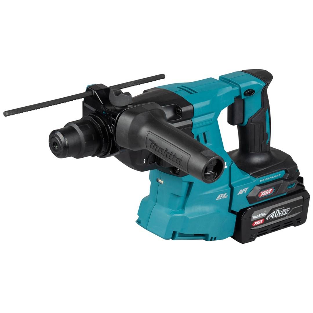Makita Akku-Kombihammer HR011GU201, 40 V, incl. 2x Akku XGT 4 Ah, Schnellladegerät, Zubehör, MAKPAC-0
