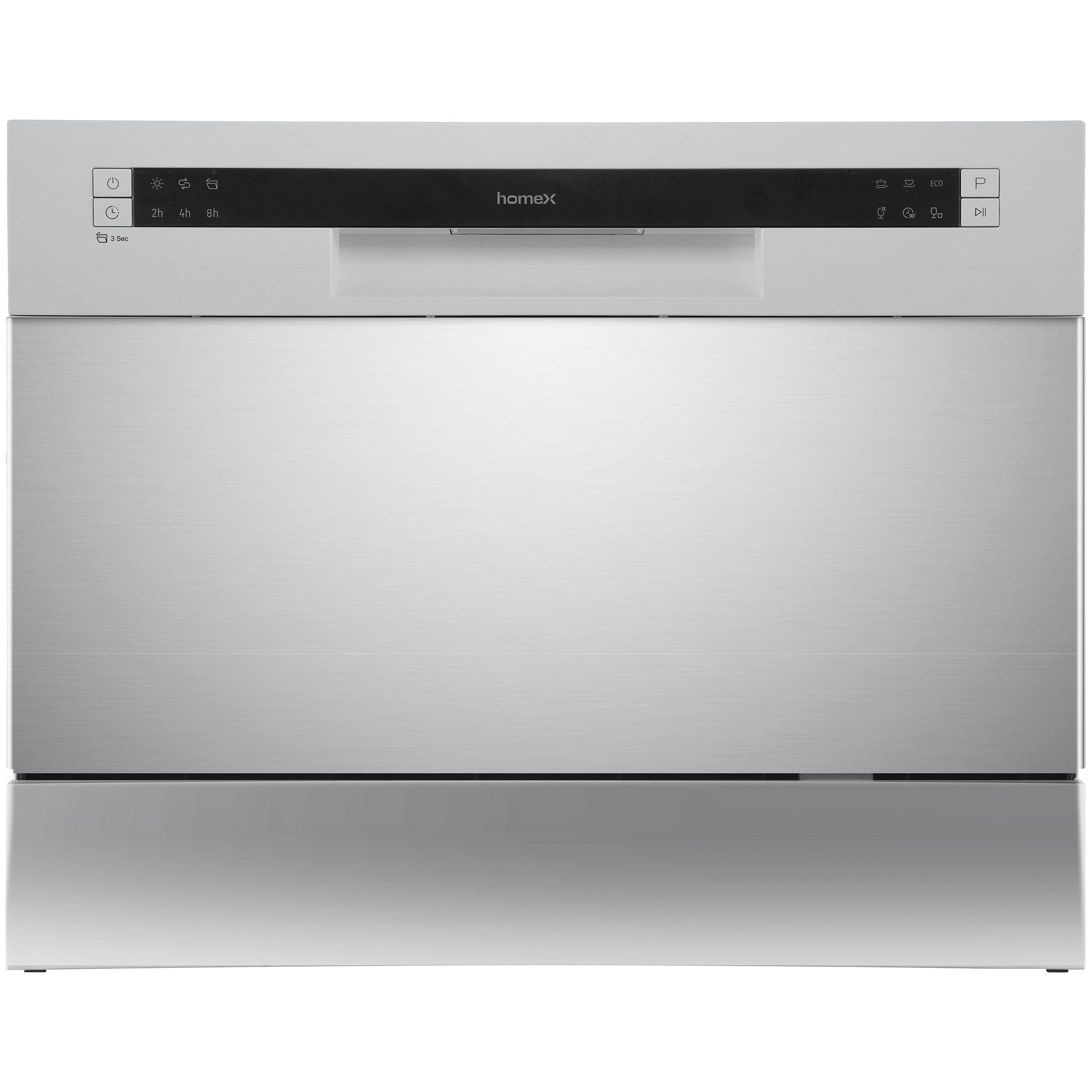 homeX GST6AD-S Tischgeschirrspüler, Mini Geschirrspüler - 6 Programme, Spülmaschine klein für 6 Maßgedecke, AquaStop-0