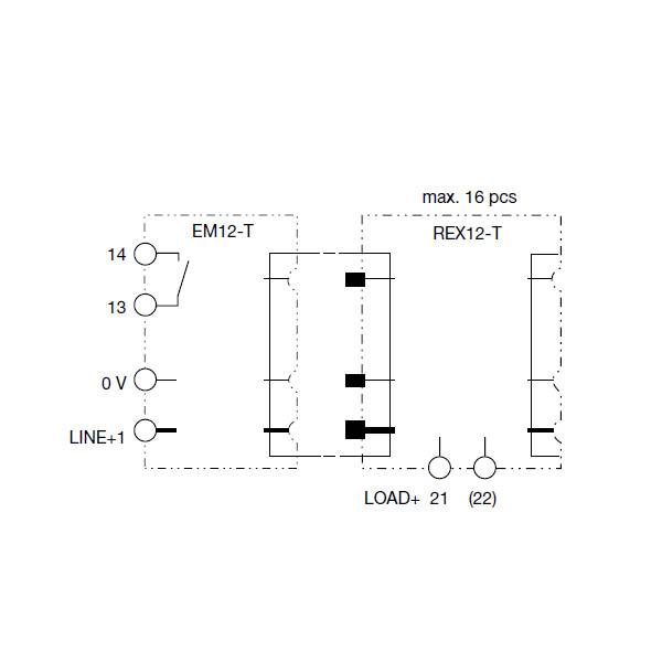 EM12-T01-001-DC24V-40A ETA Einspeisemodul für REX-T-3