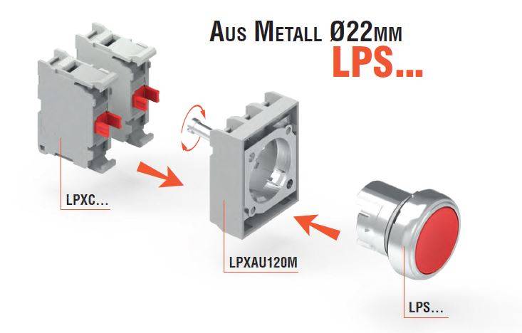 LPXAU120 Lovato Besfestigungsbasis 22MM Platinum Serie-1