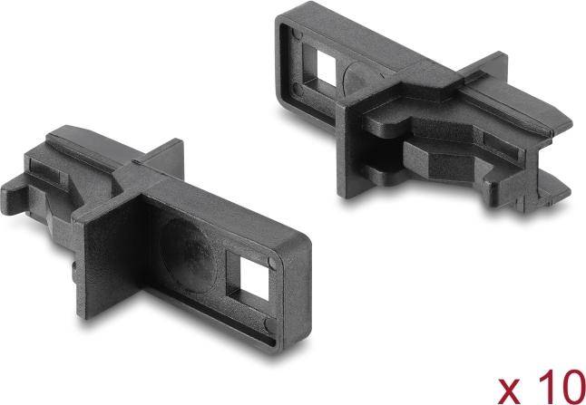 Delock Staubschutz für E2000 Simplex Buchse 10 Stück schwarz (87254)-0