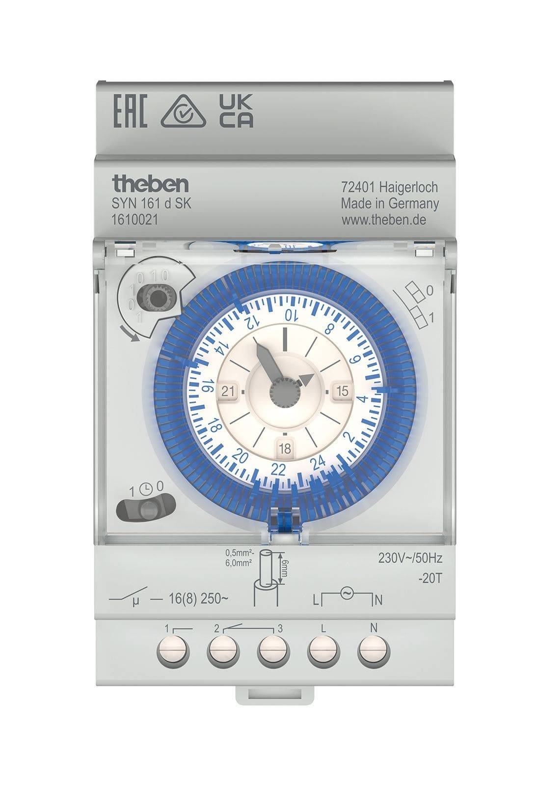 Theben SYN 161 d SK Reiheneinbau-Zeitschaltuhr 24 1610021-0