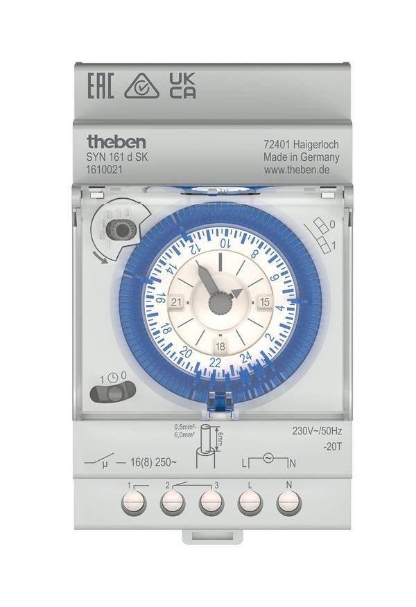 Theben SYN 161 d SK Reiheneinbau-Zeitschaltuhr 24 1610021