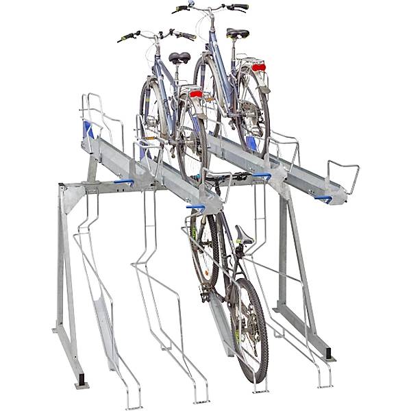 8-Fahrräderständer Aufzugsmodell Länge 2210 mm Metalloptik. Etablissements Mottez & Cie SA 87421449-2