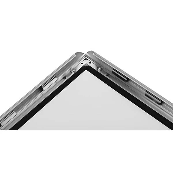 Robuster Aluminium-Klapprahmen Outdoor Aluminium eloxiert HxB 470 x 350 mm Format A3. Durable | Hunke &-1