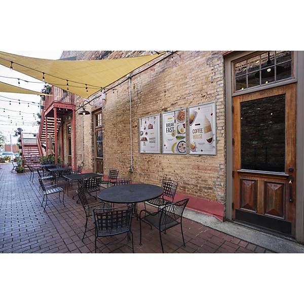 Robuster Aluminium-Klapprahmen Outdoor Aluminium eloxiert HxB 895 x 645 mm Format A1. Durable | Hunke &-1
