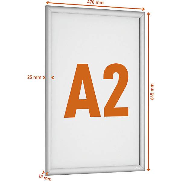 Robuster Aluminium-Klapprahmen Outdoor Aluminium eloxiert HxB 645 x 470 mm Format A2. Durable | Hunke &-2