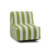 Luftsessel Sitzsack Sitzolo Air inkl. Fußpumpe grün weiß hjh LIVING