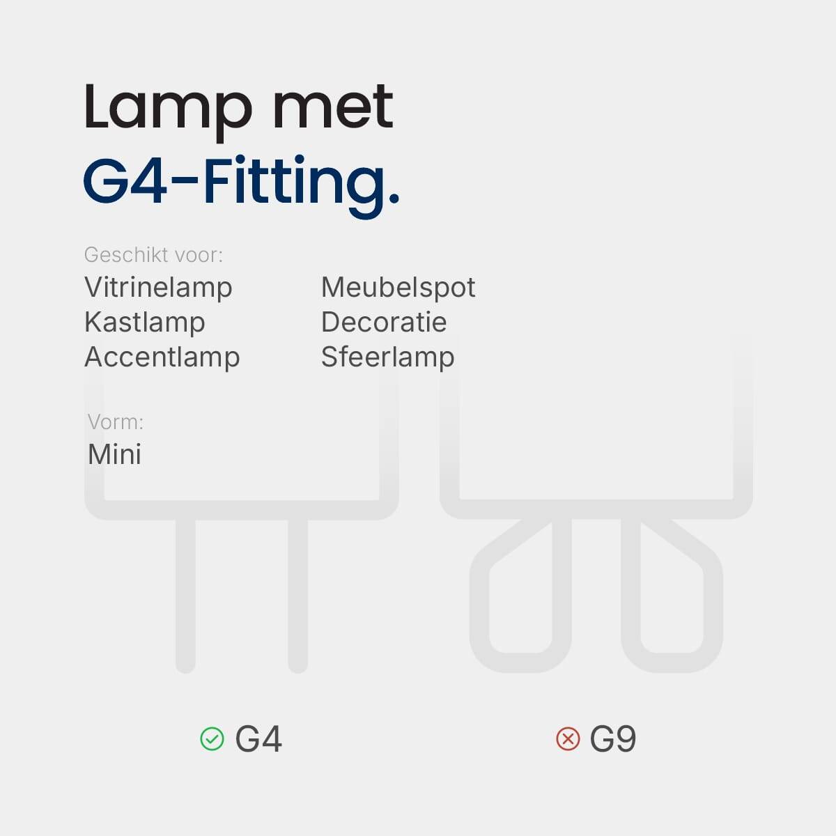 LED Stiftsockellampe 767617 G4 / 1W / 2700K / 115lm / ø13x35mm-4