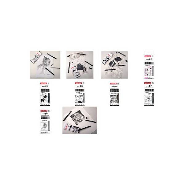 uni-ball Fineliner PIN "Manga Josei", 5er Set