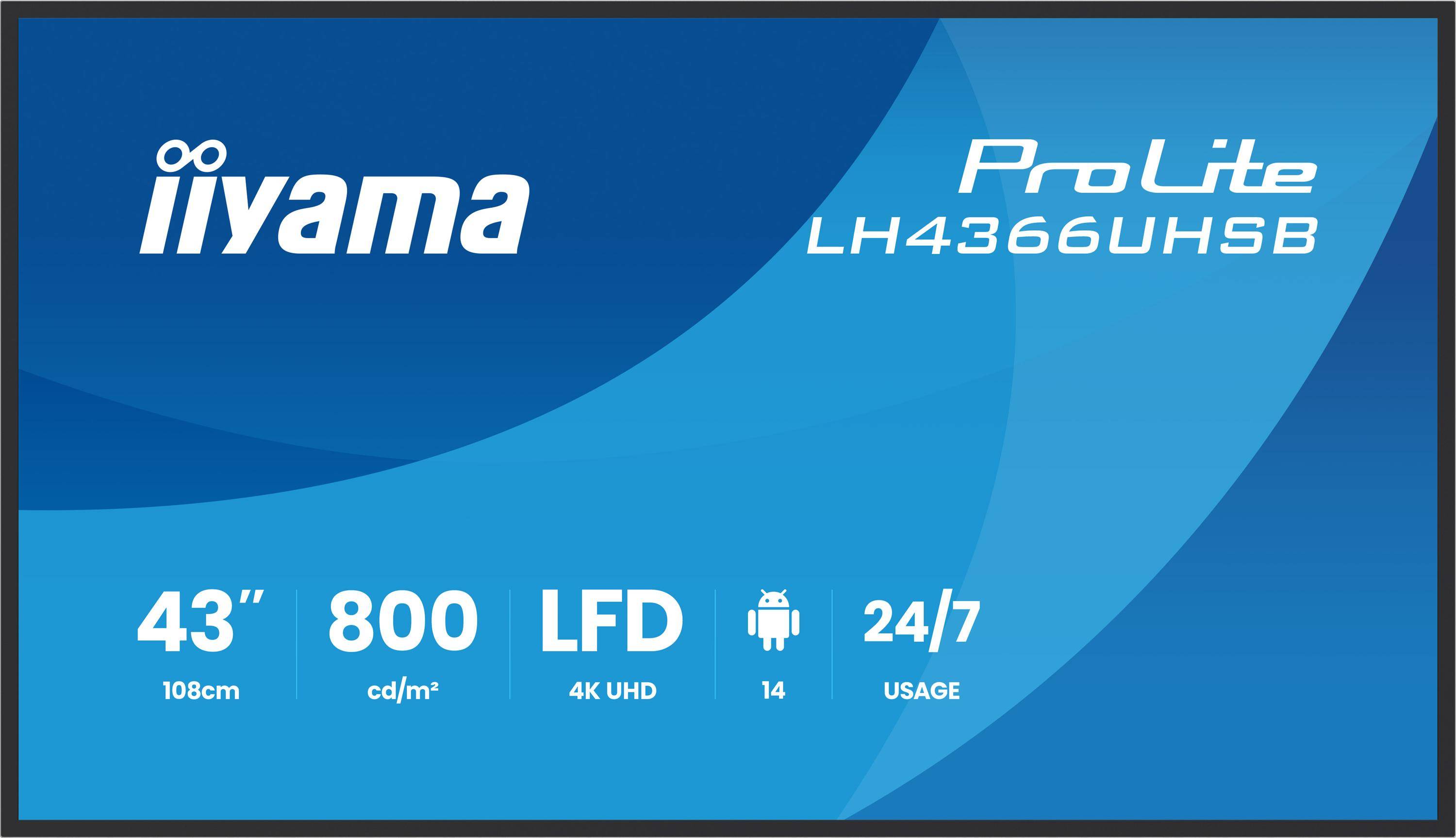 Iiyama ProLite LH4366UHSB-B1AG - 108 cm (42.5")-1