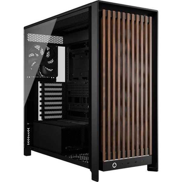 Corsair Geh Frame 5000D Wood Rs Performance Black/Walnut - Tower - ATX