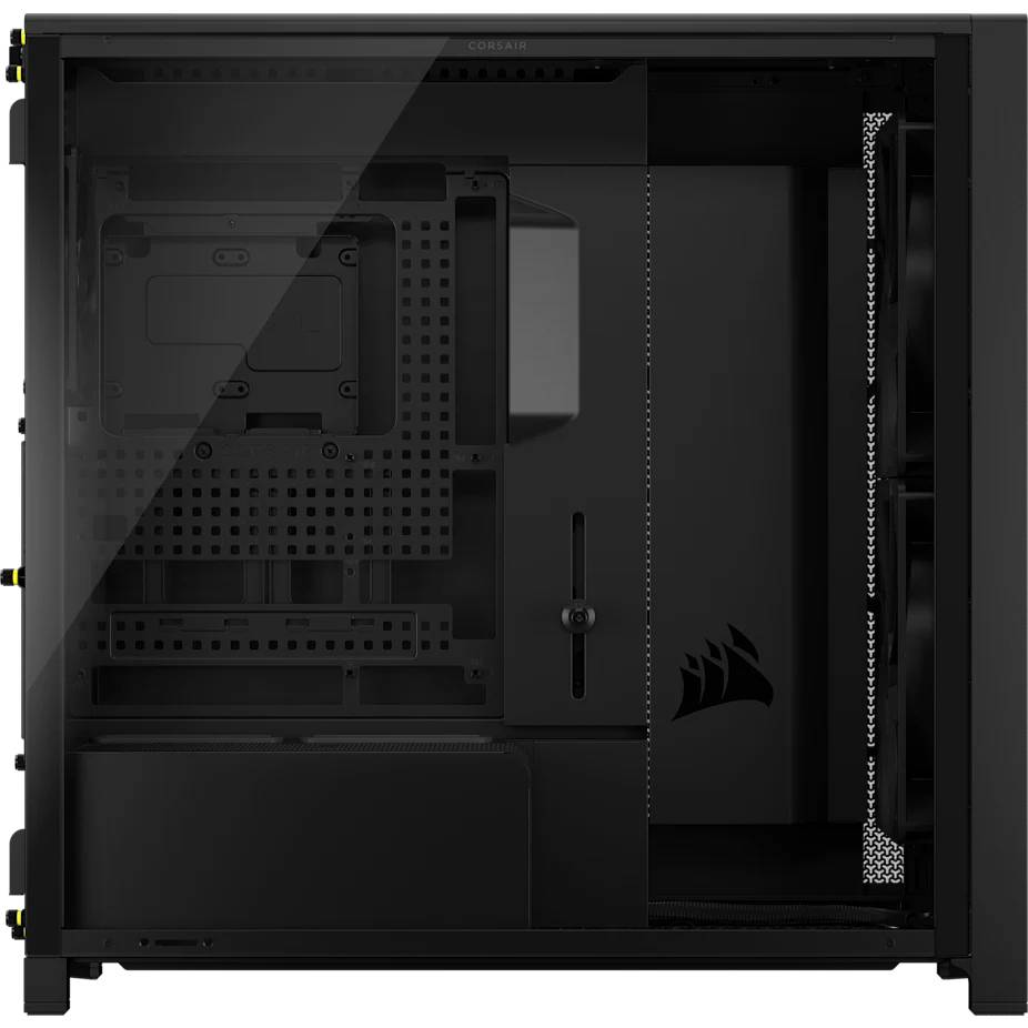 Corsair FRAME 5000D WOOD RS, Midi Tower, PC, Schwarz, Walnuss, ATX, EATX, micro ATX, Mini-ITX, Kunststoff, Stahl, Gehärt-1