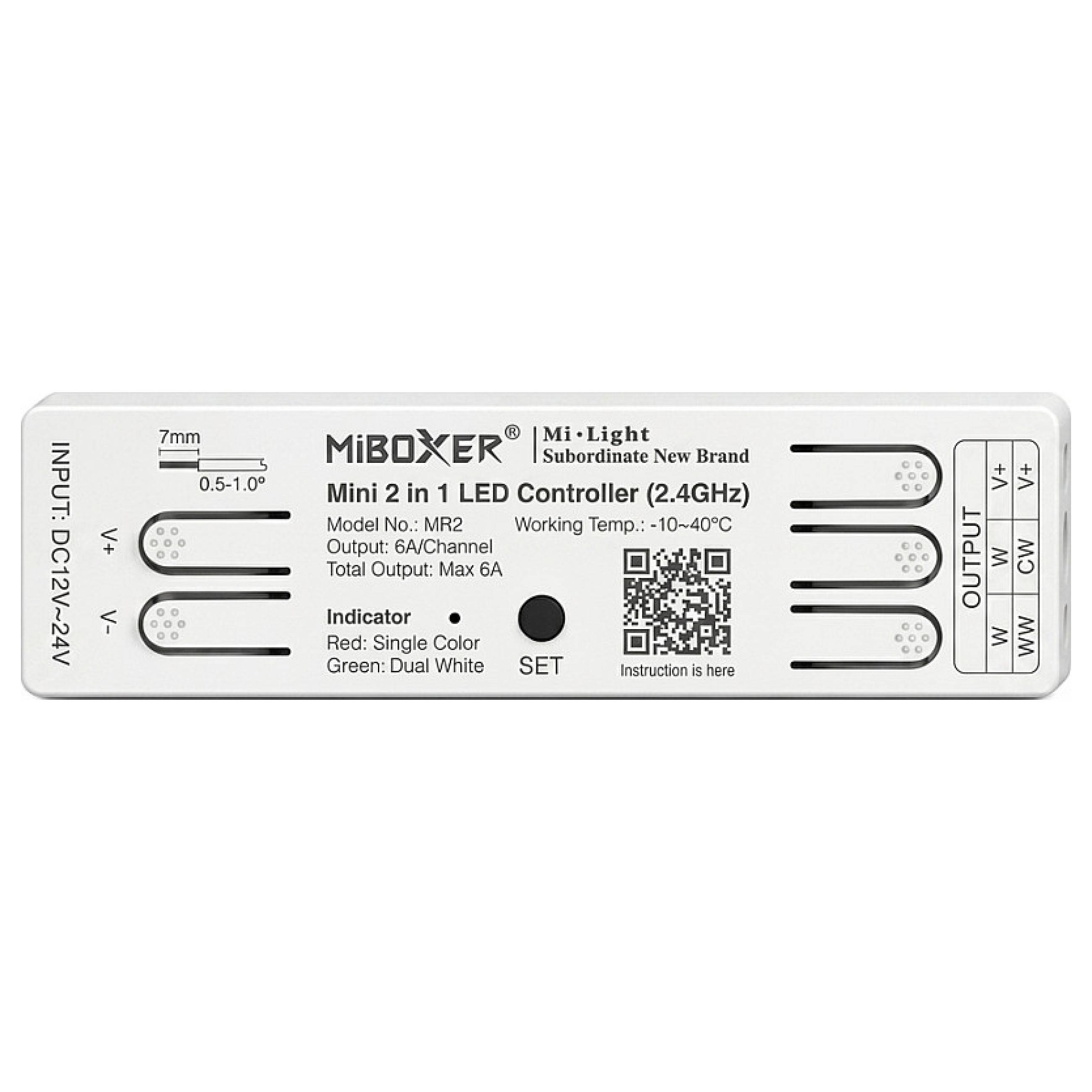Miboxer Synergy 21 LED Controller Mini-Serie 2in1 Single color/dual white 2.4G-0