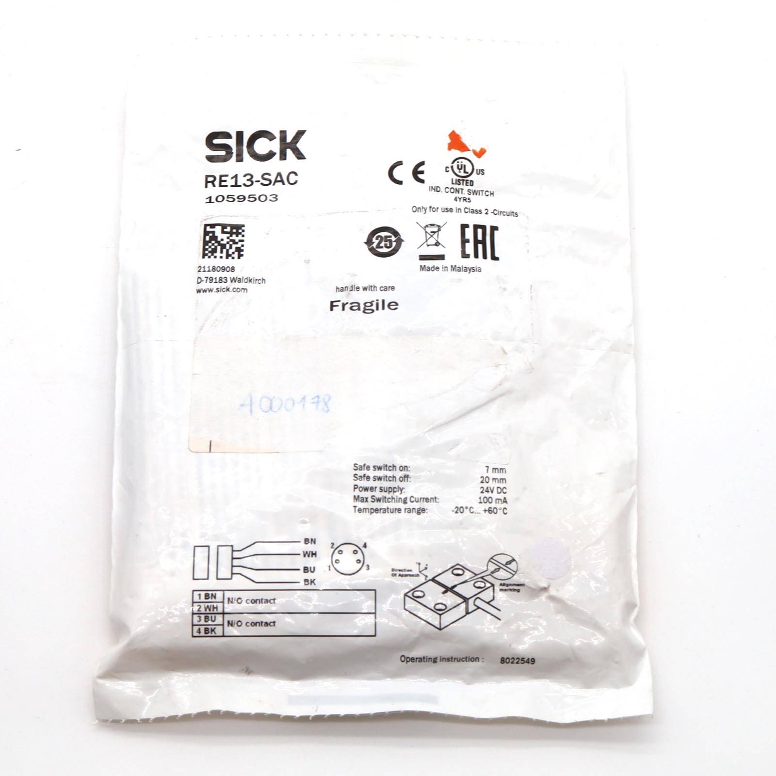 SICK Sicherheitsschalter RE13-SAC 1059503 OVP-1