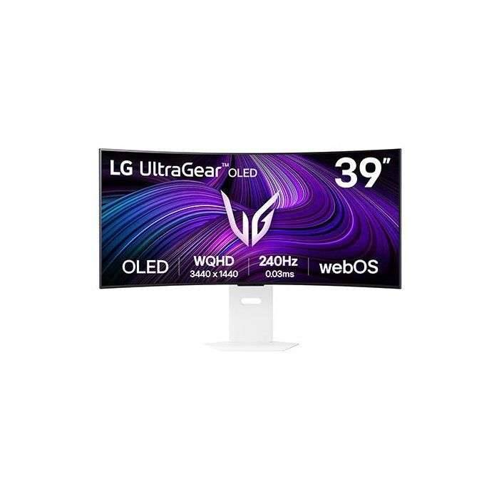 LG UltraGear 39GX90SA-W - OLED-Monitor - Gaming - gebogen - 99.1 cm (39"")-0