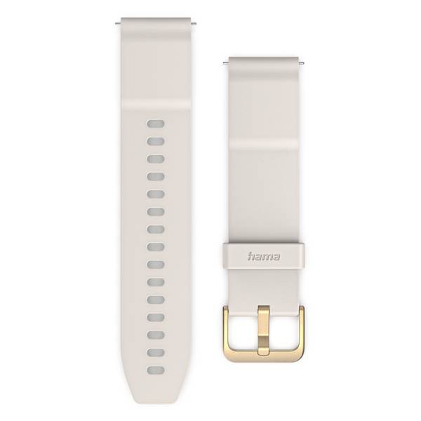 hama 00178660 Bezahlarmband, NFC, kontaktlos bezahlen, für Uhr/Smartwatch, 22 mm, Beige