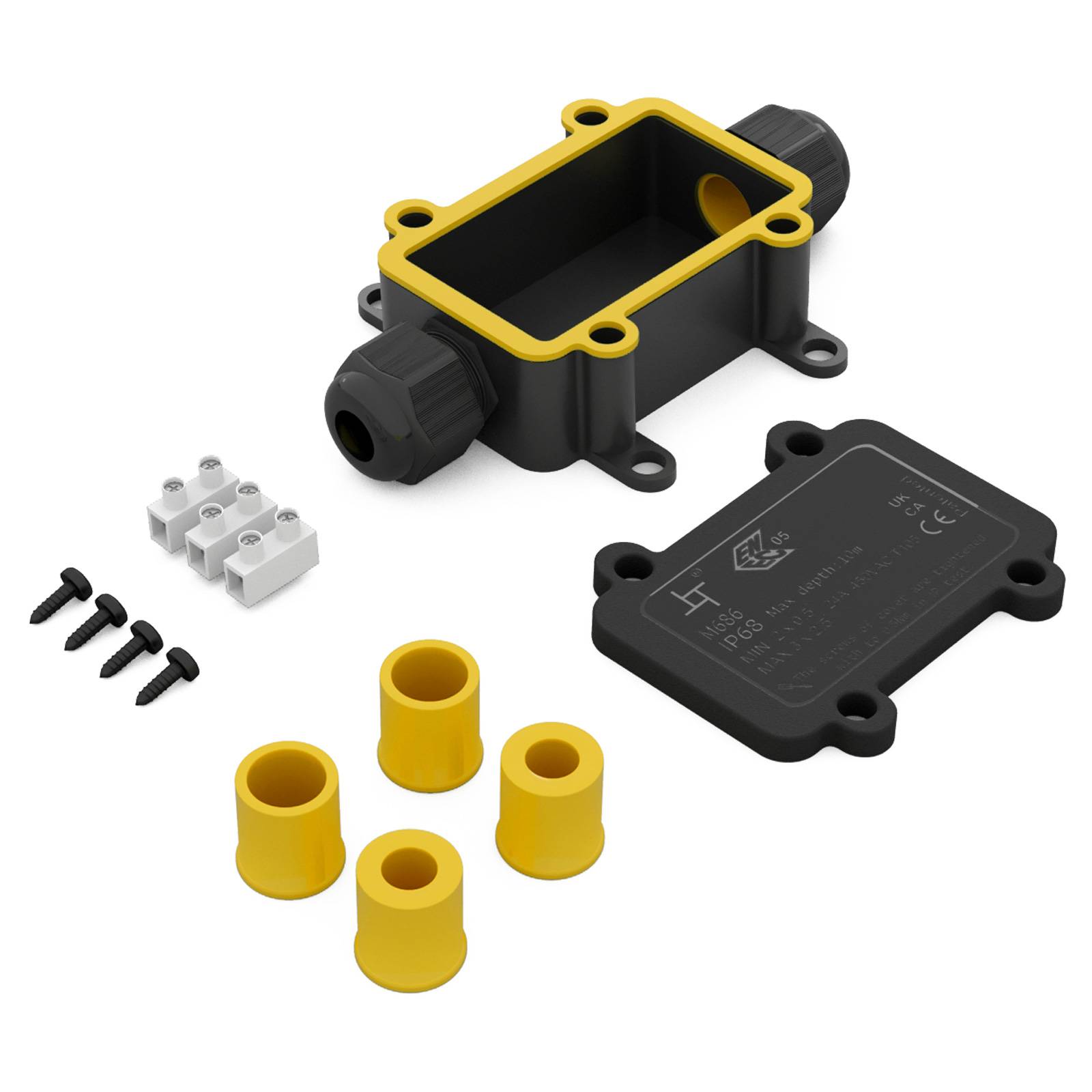 hb-digital Abzweigdose wasserdicht IP68 2 Wege Kabeldose Outdoor-1