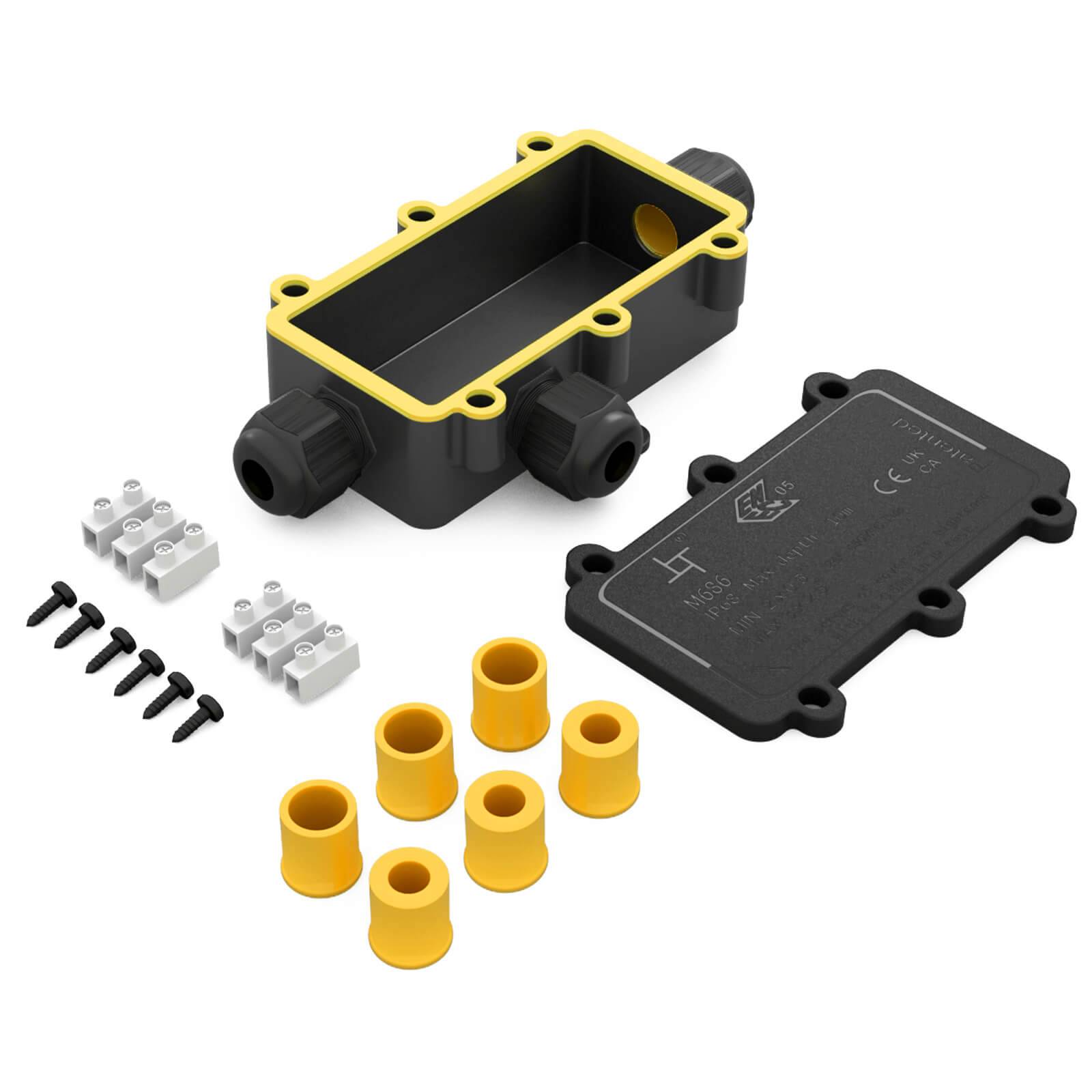 hb-digital Abzweigdose wasserdicht IP68 3 Wege Typ L Installationsdose-1