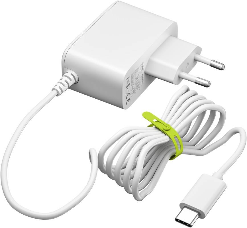 Goobay Netzteil für Raspberry Pi 5 und 4, USB-C 27 W, kompaktes Ersatzladegerät für Einplatinencomputer, Weiß-0