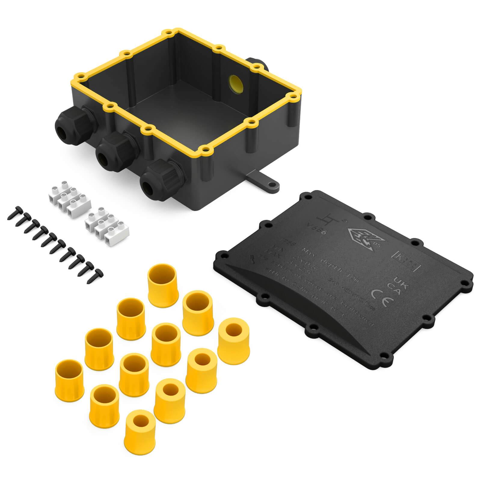 hb-digital Abzweigdose wasserdicht IP68 4 Wege Installationsdose-1