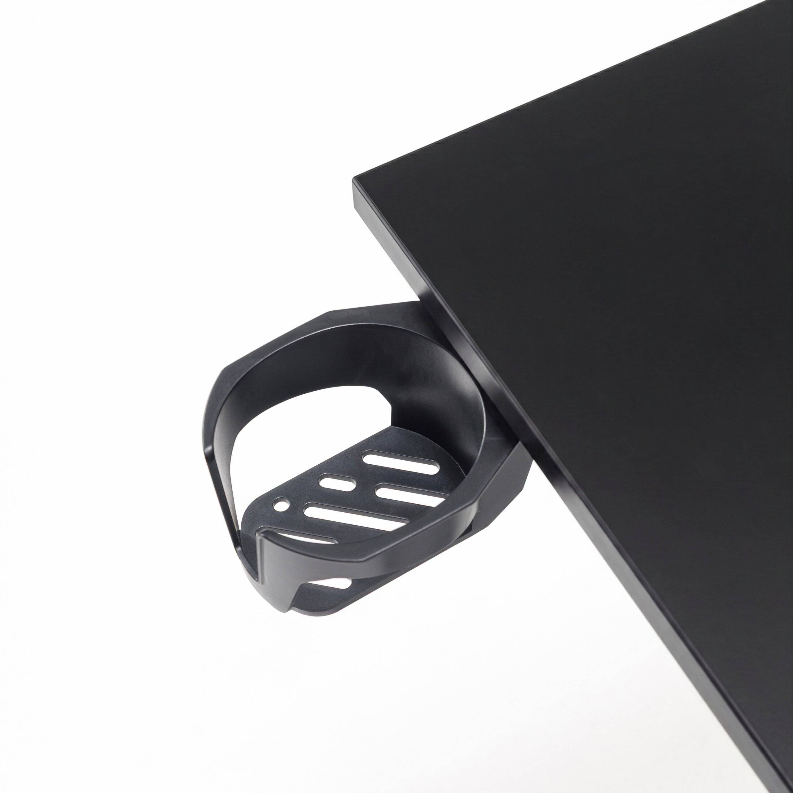 Sitz-/Stehtisch Stand K 72,5-111 cm inkl. Getränkehalter schwarz hjh OFFICE-4