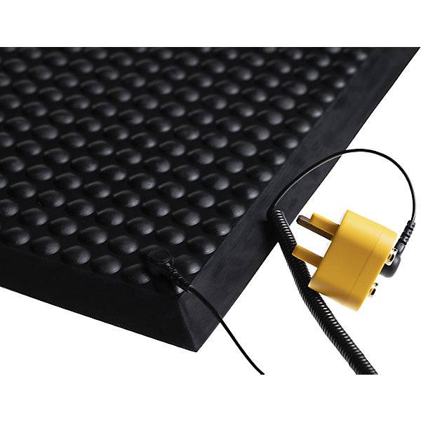 ESD Anti-Ermüdungsmatte Yoga Ergo Stat aus Polyurethan LxB 950 x 650 mm schwarz. Miltex GmbH 87427749-4