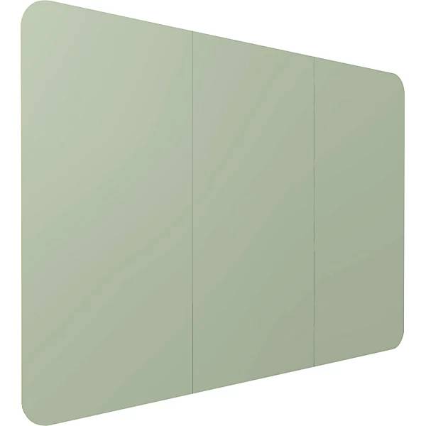 Design-XXL-Whiteboard VisuWall Curve Stahlblech emailliert BxH 3920 x 1980 mm grün. Smit Visual Supplies BV-3