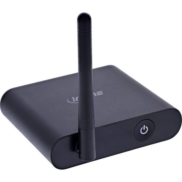InLine® Bluetooth True Hi-Fi Audio Receiver, DAC, BT5.3, aptX HD, Cinch+Toslink Eingabe / Ausgabe
